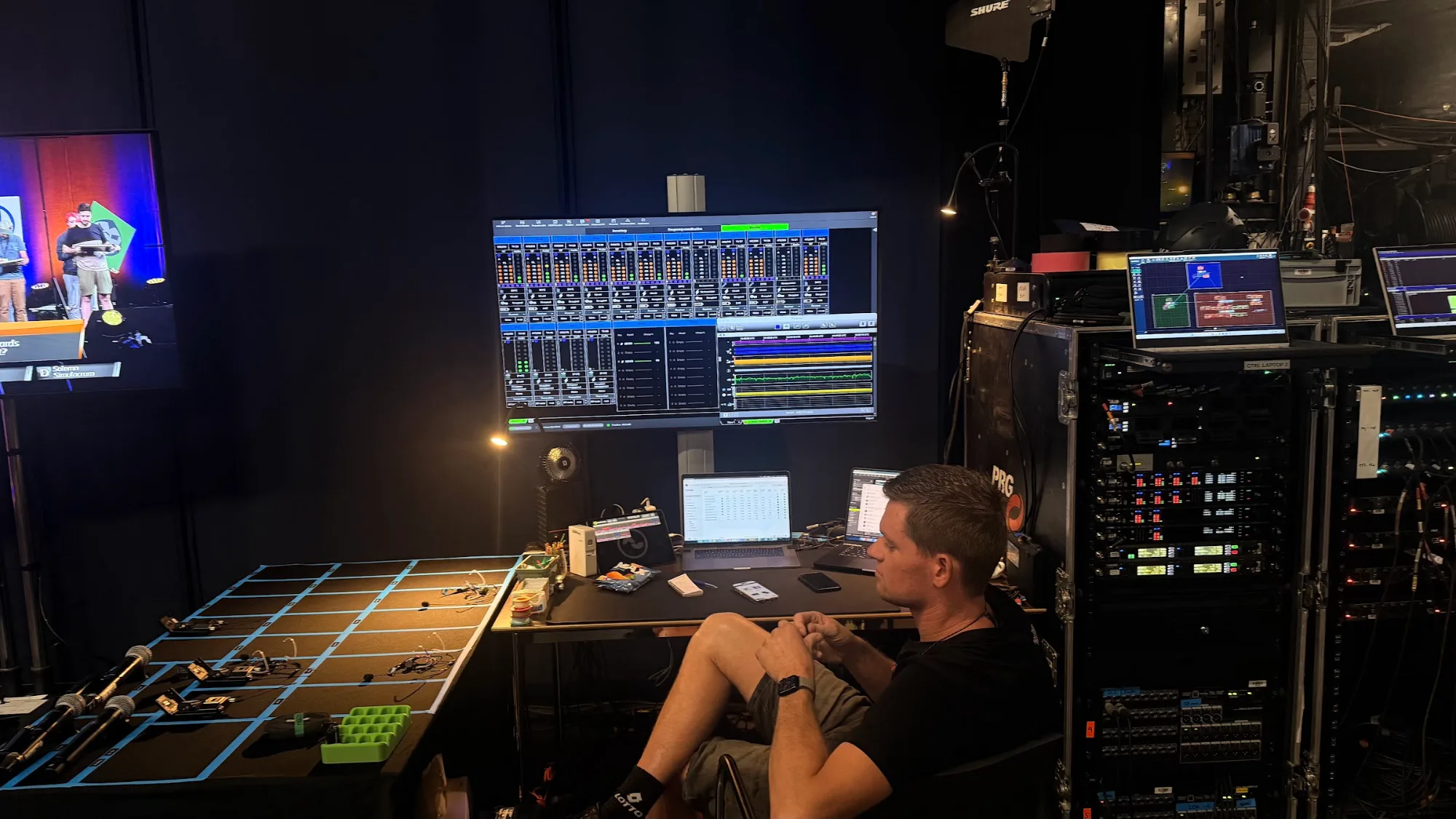 Operator at the lighting and show control desk during MagicCon Amsterdam 2026